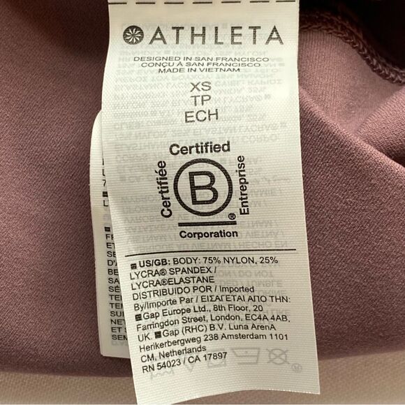 Athleta Mauve Salutation Stash High Rise Flare Size Extra Small - Picture 10 of 14